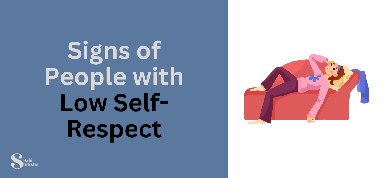 low self-respect signs